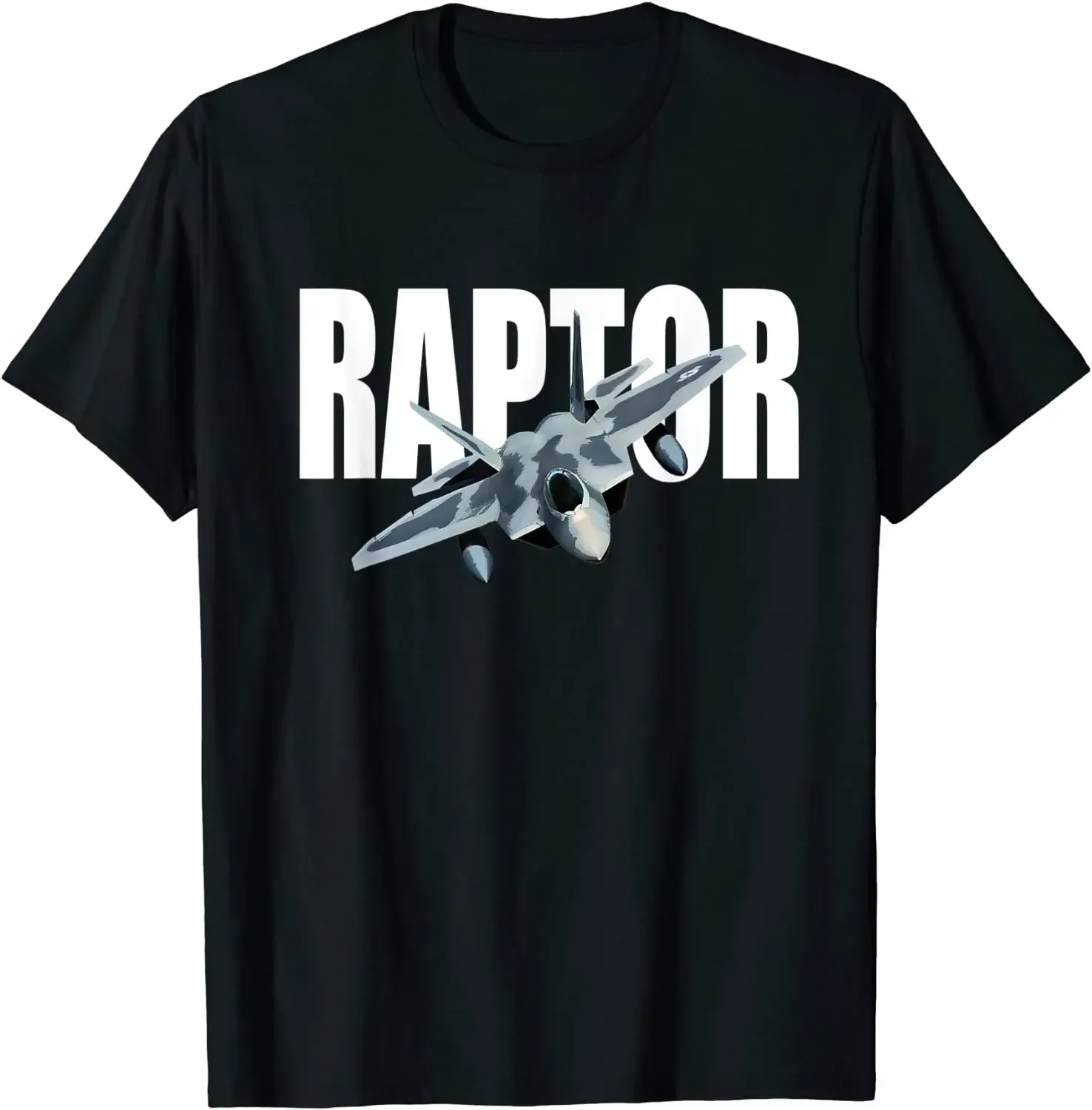 streetwear F-22 RAPTOR F22 FIGHTER PLANE Men  Shirt Short Sleeve Casual 100% Cotton O-Neck Summer Tees print  heavyweight style