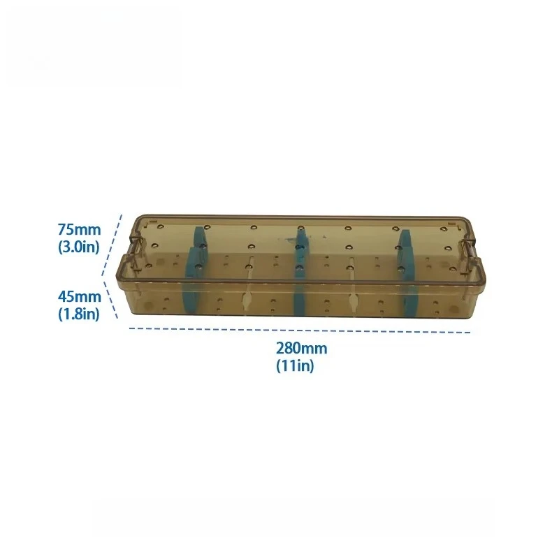 Autoclavable Base Transparent Cover Plastic Tray