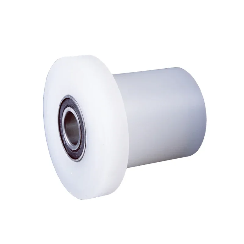 1[pc Nylon Fixed pulley bearing roller PP polypropylene silent wear-resistant T-shaped unilateral train track wheel guide wheel