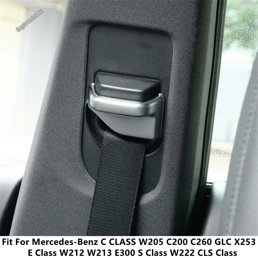 

Seat Safety Belt Buckle Cap Cover Trim For Mercedes-Benz C CLASS W205 C200 C260 GLC X253 E Class W212 W213 E300 S Class W222 CLS