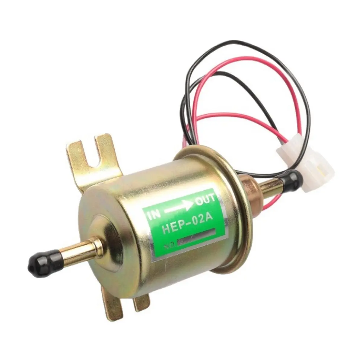 B09A 24V Universal Electric Fuel Pump Low Pressure Bolt Fixing Wire Diesel Petrol HEP-02A for Car Carburetor Motorcycle ATV