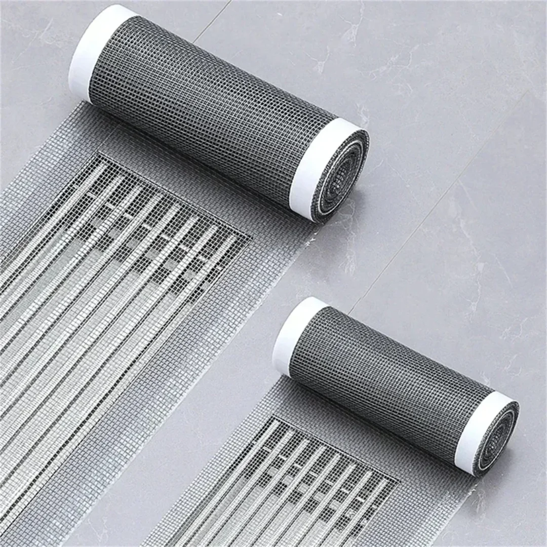 

Cuttable Shower Drain Hair Catcher Self-Adhesive Floor Drain Stickers Disposable Mesh Bathroom Kitchen Sink Hair Filter