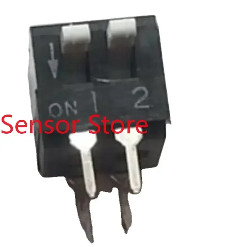 10PCS KSP02B Keyboard Type 2-position Dial Switch Side  Direct Insertion 2P 2.54 Encoding