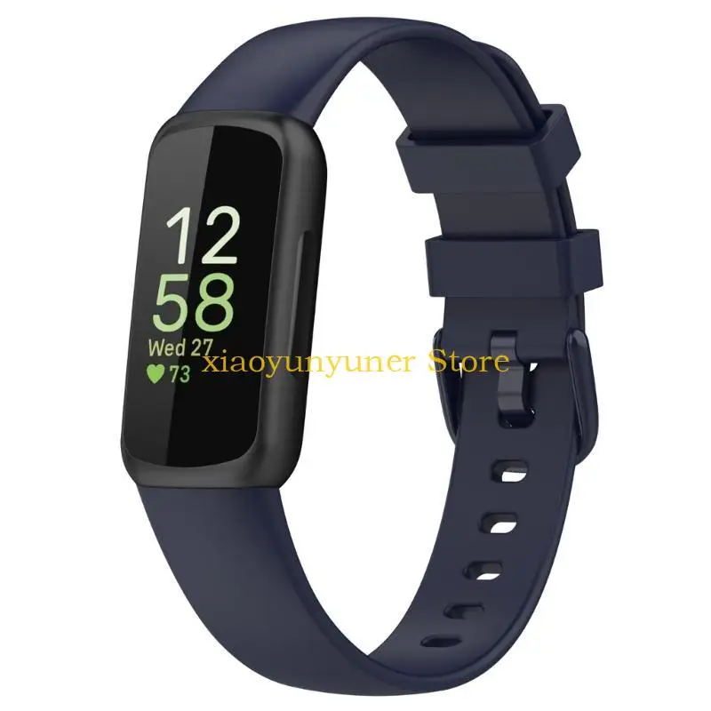 P9JB Comfortable Silicone Strap Adjustable Watch Band Replacement for fitbit inspire3