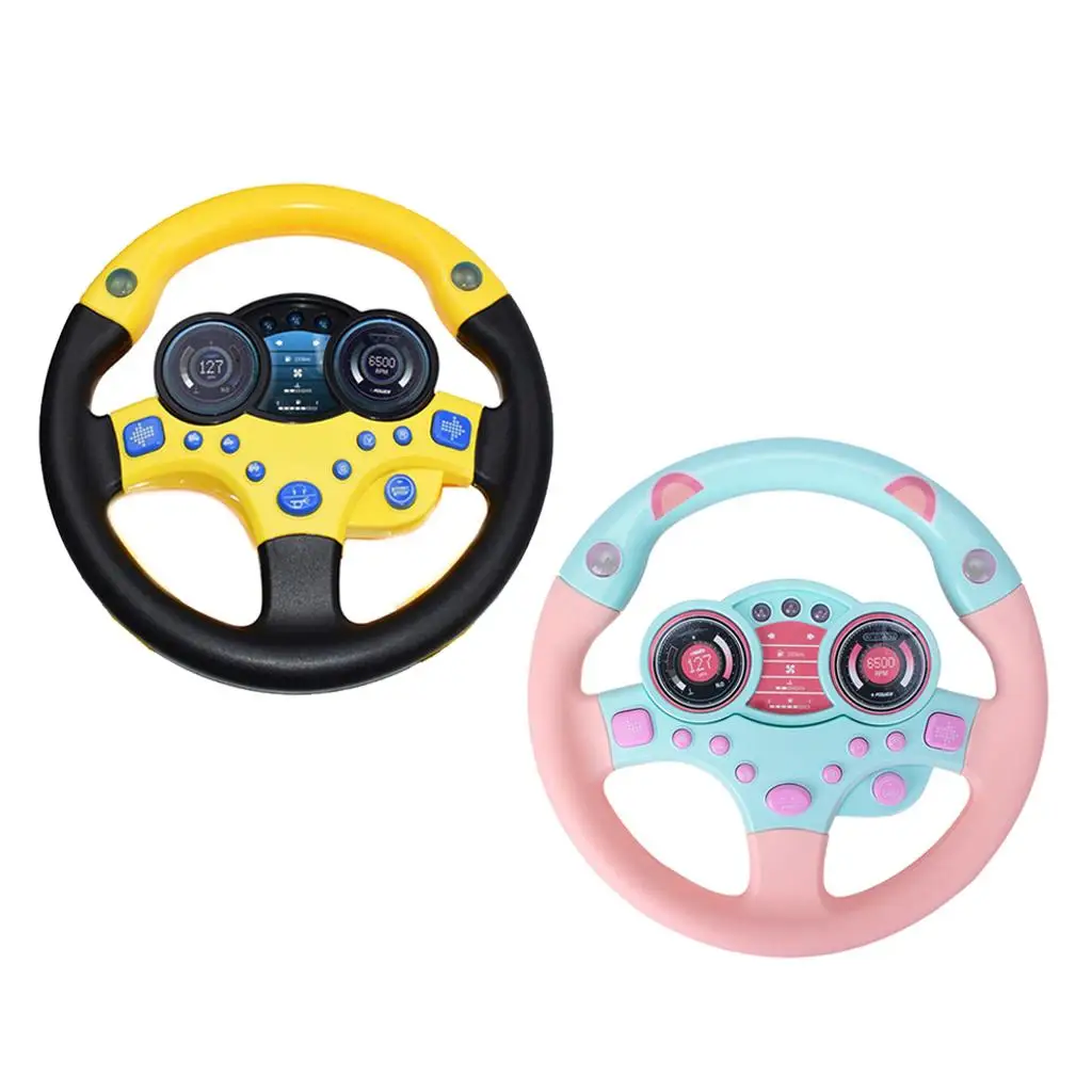 Baby Musical Simulation Steering Wheel Developing Educational Toys for Children Birthday