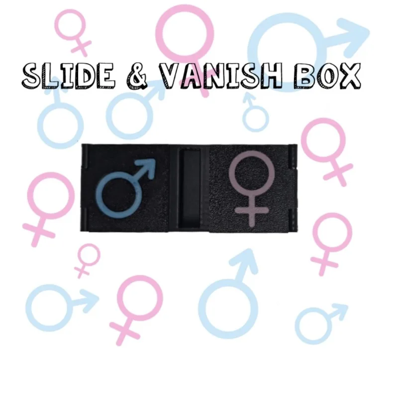 Slide and Vanish Box Gimmicks Magic Tricks Close Up Illusions Coin Magician Object Vanish Games Magia Props