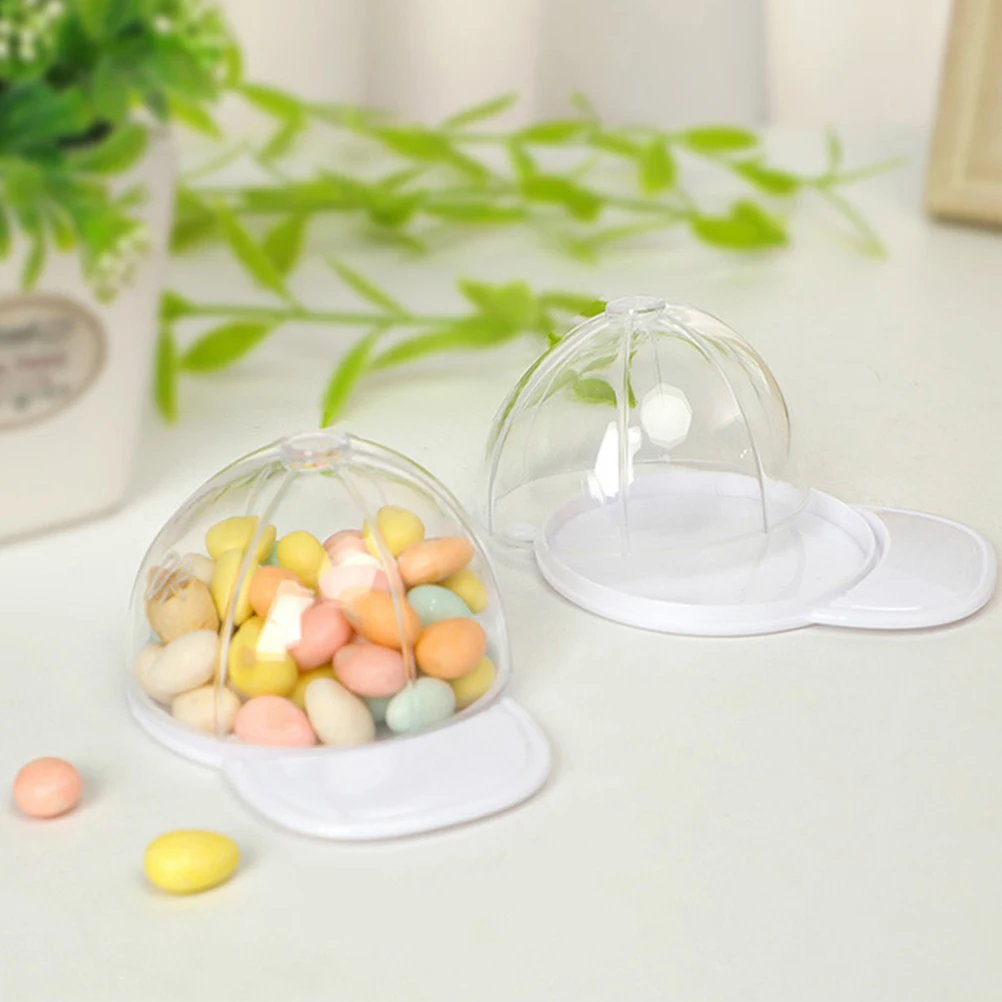 

24pcs Caps Shaped Boxes Festival Wedding Candy Cases Candy Storage Containers For Diy Party Gift Packaging Box Mints