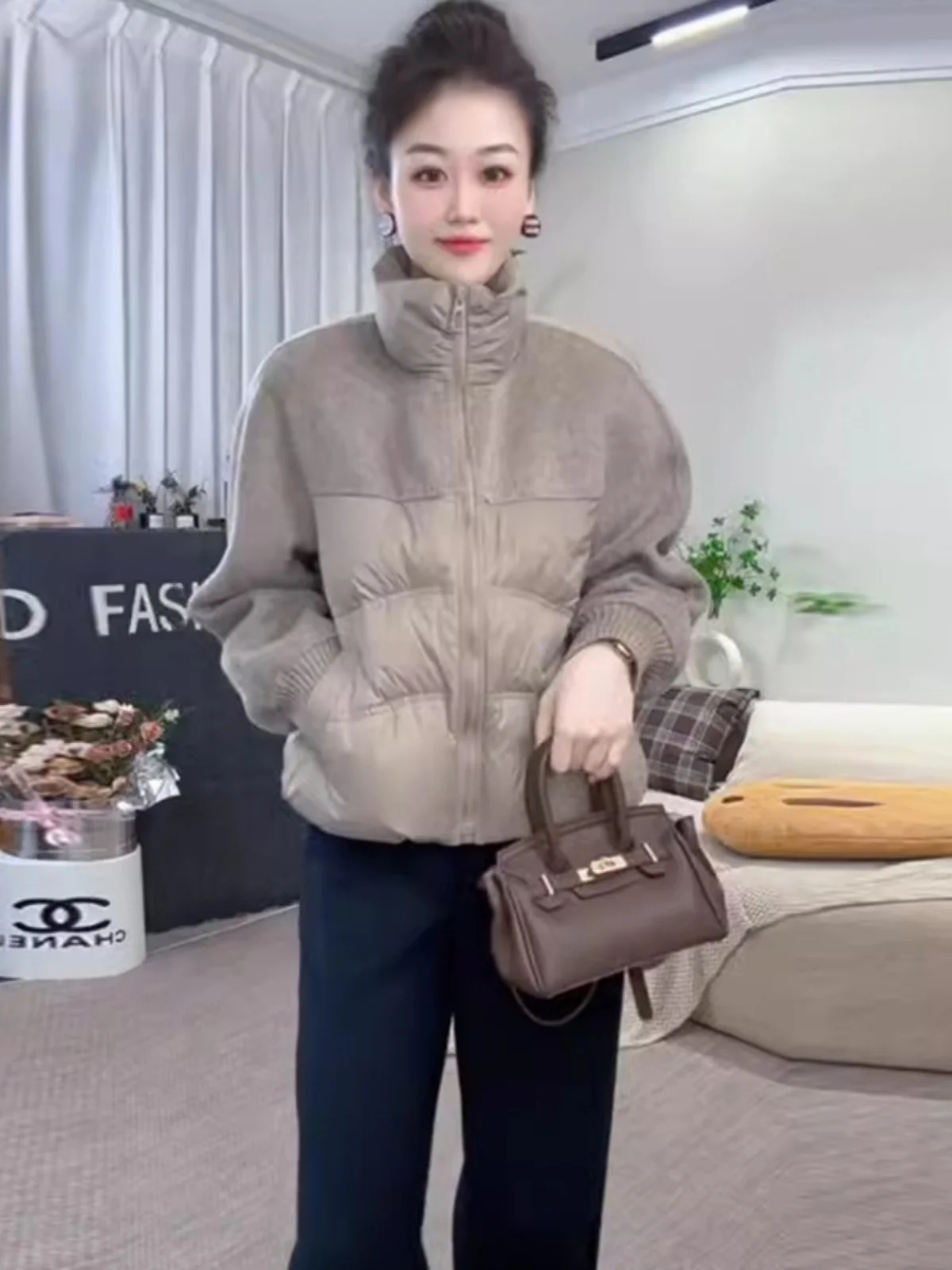 

Утепленный хлопковый жилет для женщин в корейском стиле, не объемный, с цветовыми блоками, зимняя верхняя одежда, модный