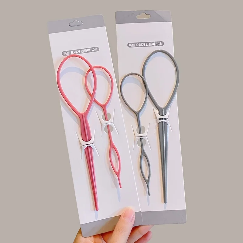 2pcs/set Hair Styling Bun Maker Shaper Braid Tools Hair Accessories for Women Lady s - Detail 1
