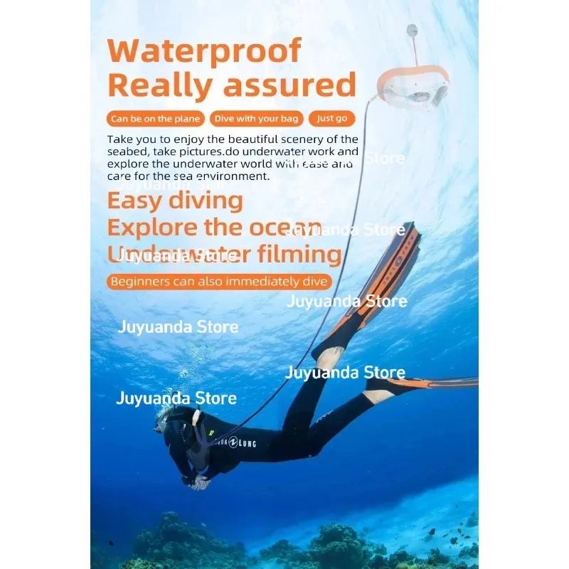 

8700mAh 7M Electric Submersible Breathing Apparatus Snorkeling Breathing Apparatus Diving Equipment Underwater Breathing Pump