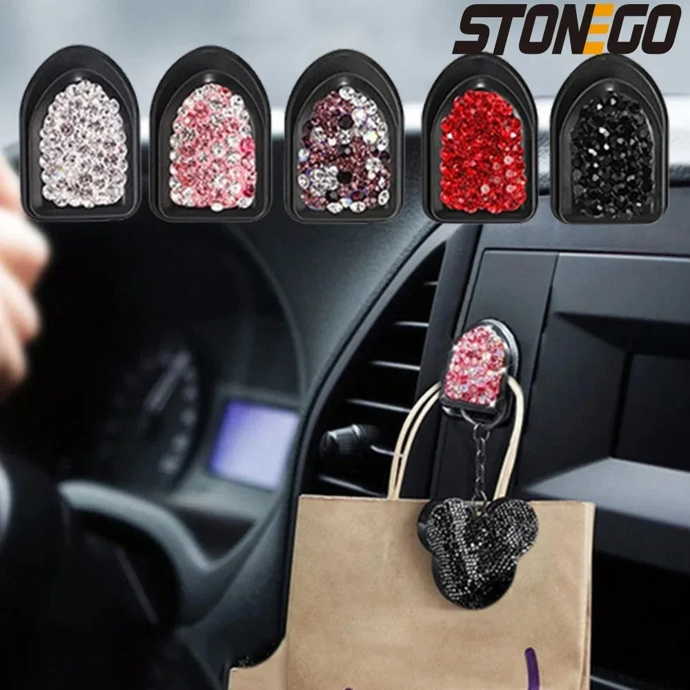 Luxury Creative Car Hook, Mini Diamond Design, Multi-functional Seat Back Hook, Suitable for Car and Home Accessories