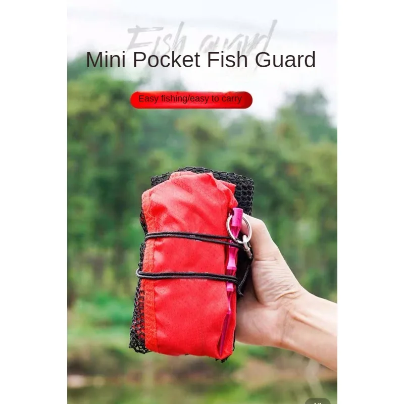 1 x Fishnet, easy to carry. Invisible, collapsible, water fishing, nets, carp, perch Complimentary ground plugs, grommets