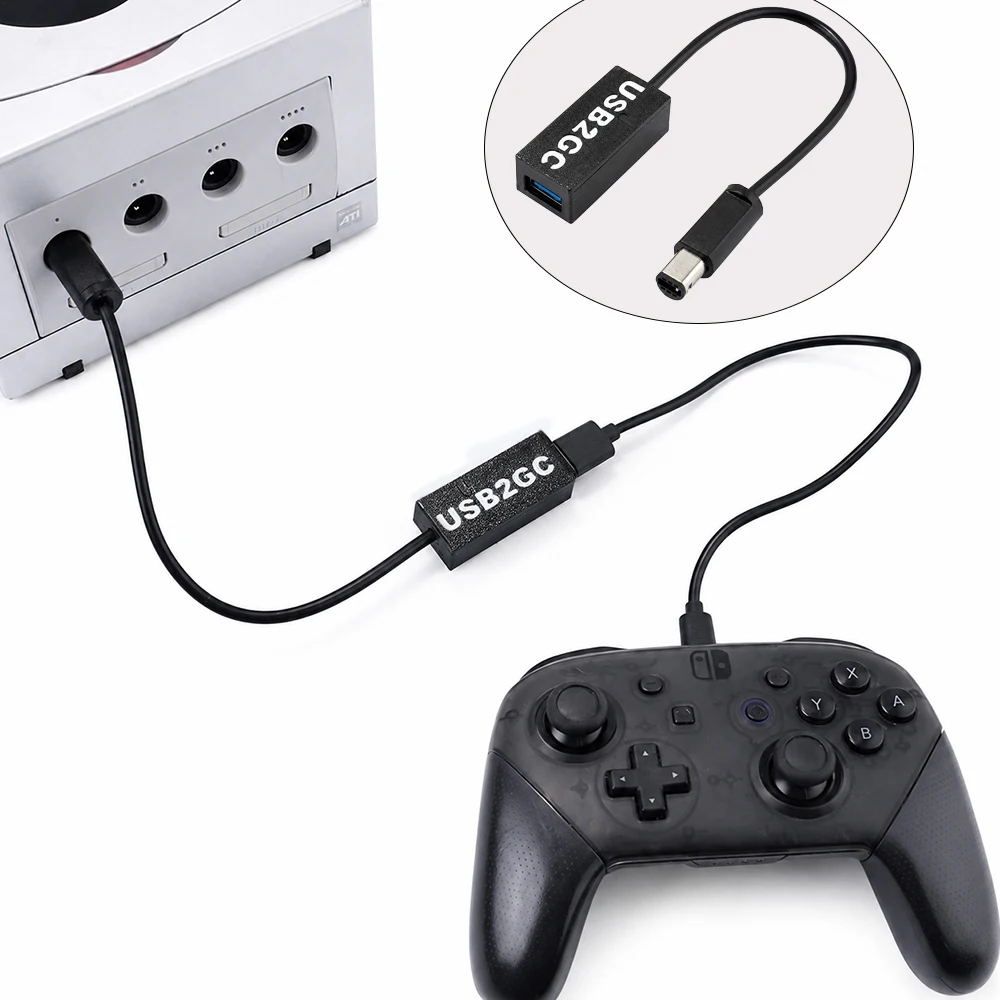 Adaptador USB2GC para Controlador USB do NGC para Conexão com Switch Pro, XBOX 360, PS3, PS4, PS5