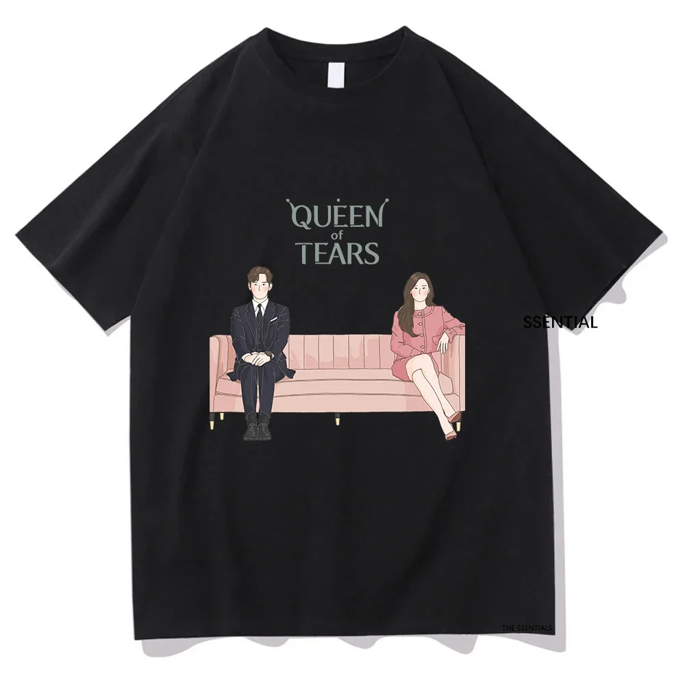 K-drama Queen of Tears Tee Shirts 2024 Men/Women Clothing Harajuku Aesthetic Tshirt Vintage Unisex Streetwear Cotton Clothes