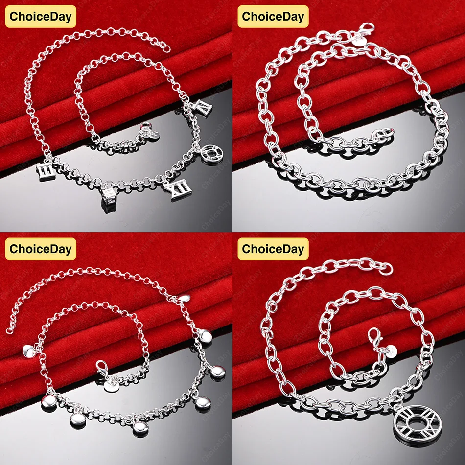

ChoiceDay 925 Sterling Silver Exquisite Roman Necklace Women's Jewelry Party Accessories Gift Wedding