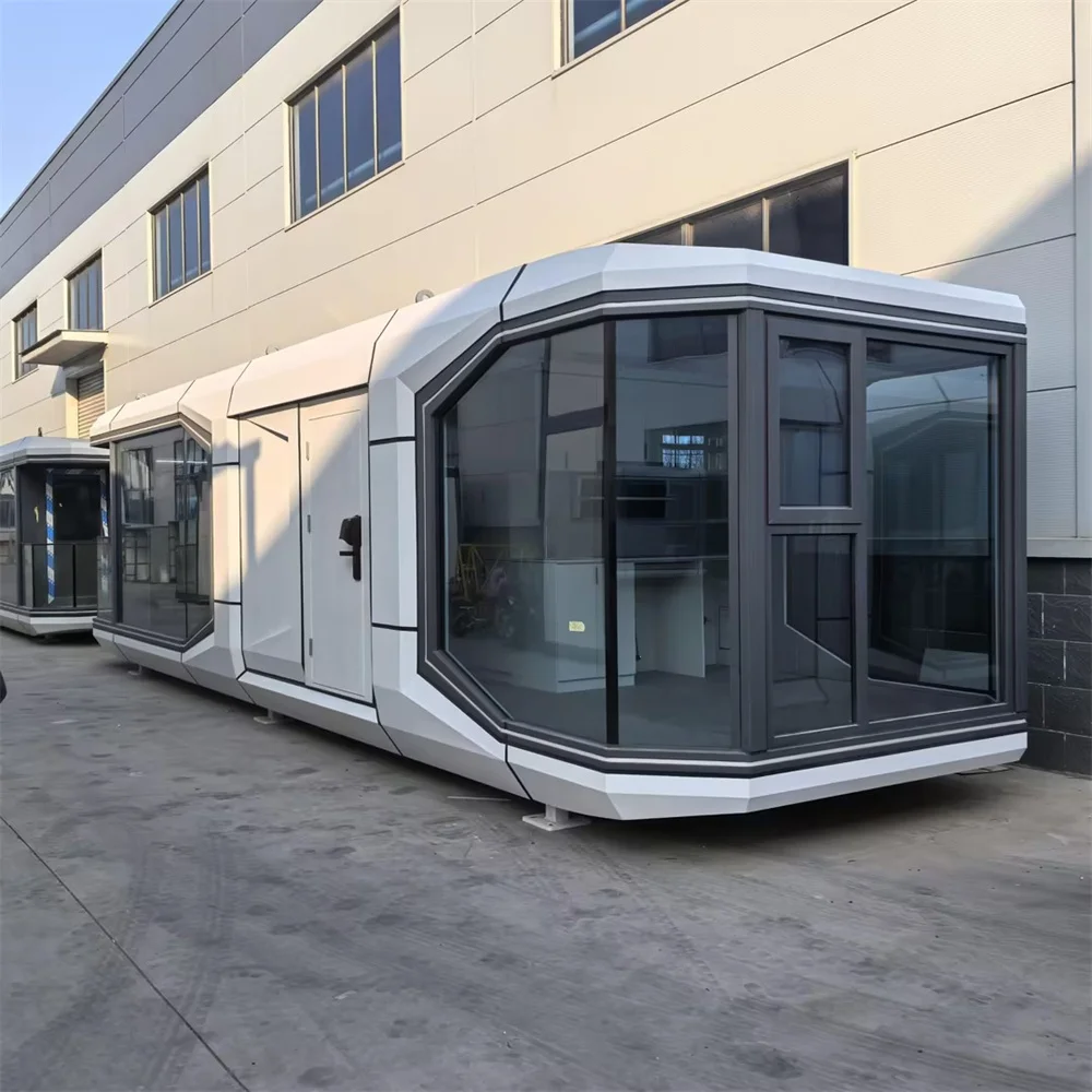 Ready Made to Ship Portable Movable Tiny Container Castle Villa 2 Bedroom Space Prefab Capsule House