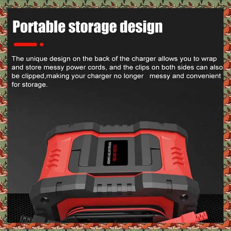 

12V24V Fully Automatic Smart Charger Motorcycle Battery Charger For Battery Charging US Plug
