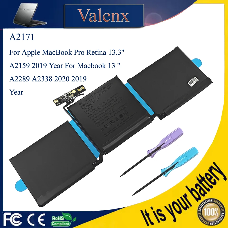 

A2171 Laptop Battery For Apple MacBook Pro Retina 13.3'' A2159 2019 Year For Macbook 13 '' A2289 A2338 2020 2019 Year