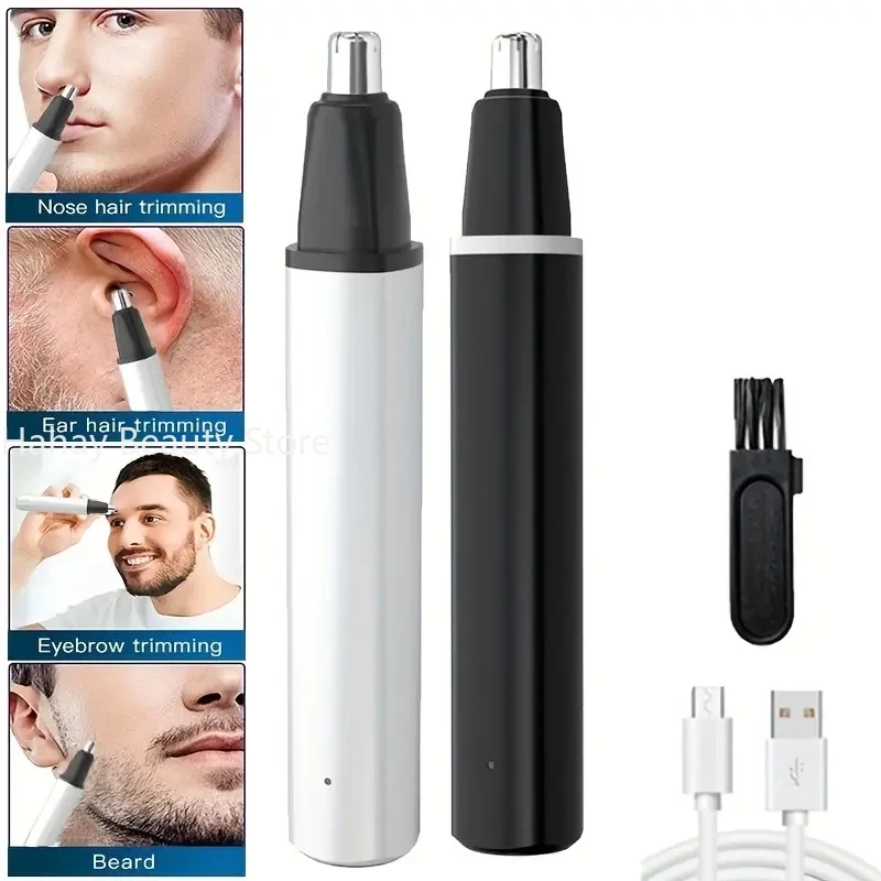 

Rechargeable Nose Hair Trimmer Electric Painless Ear Brow Clipper Waterproof Mens Grooming Kit Facial Body Hair Remover Tool
