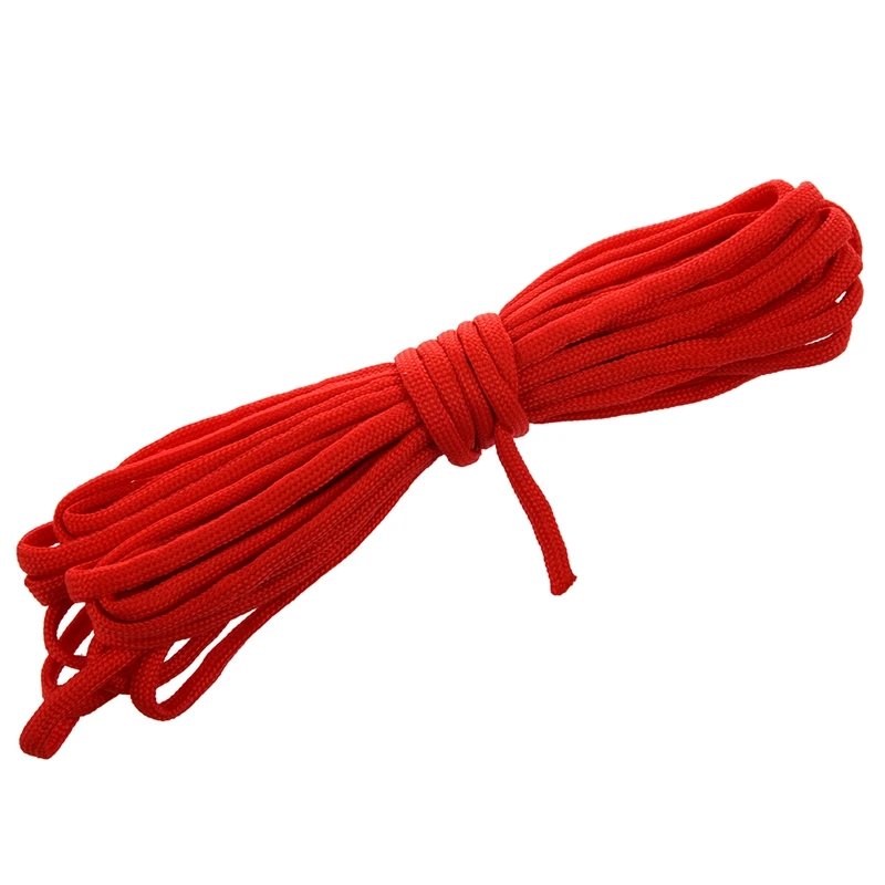 20FT Paracord Parachute Cord Lanyard Nylon Desert Survival 7 Strand-Red & 550Lb 9 Core Strand Blue