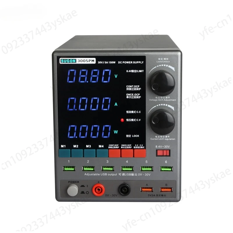 3005PM 30V 5A Usb Output Laboratory Testing Digital Variable Dc Bench Power Supply