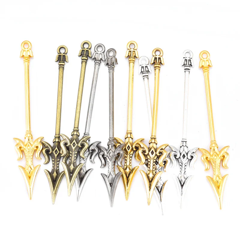 DND 용 악세서리: 10PCS 5색 혼합 합금 캐릭터 장식으로 DIY 장신구 제작하기
