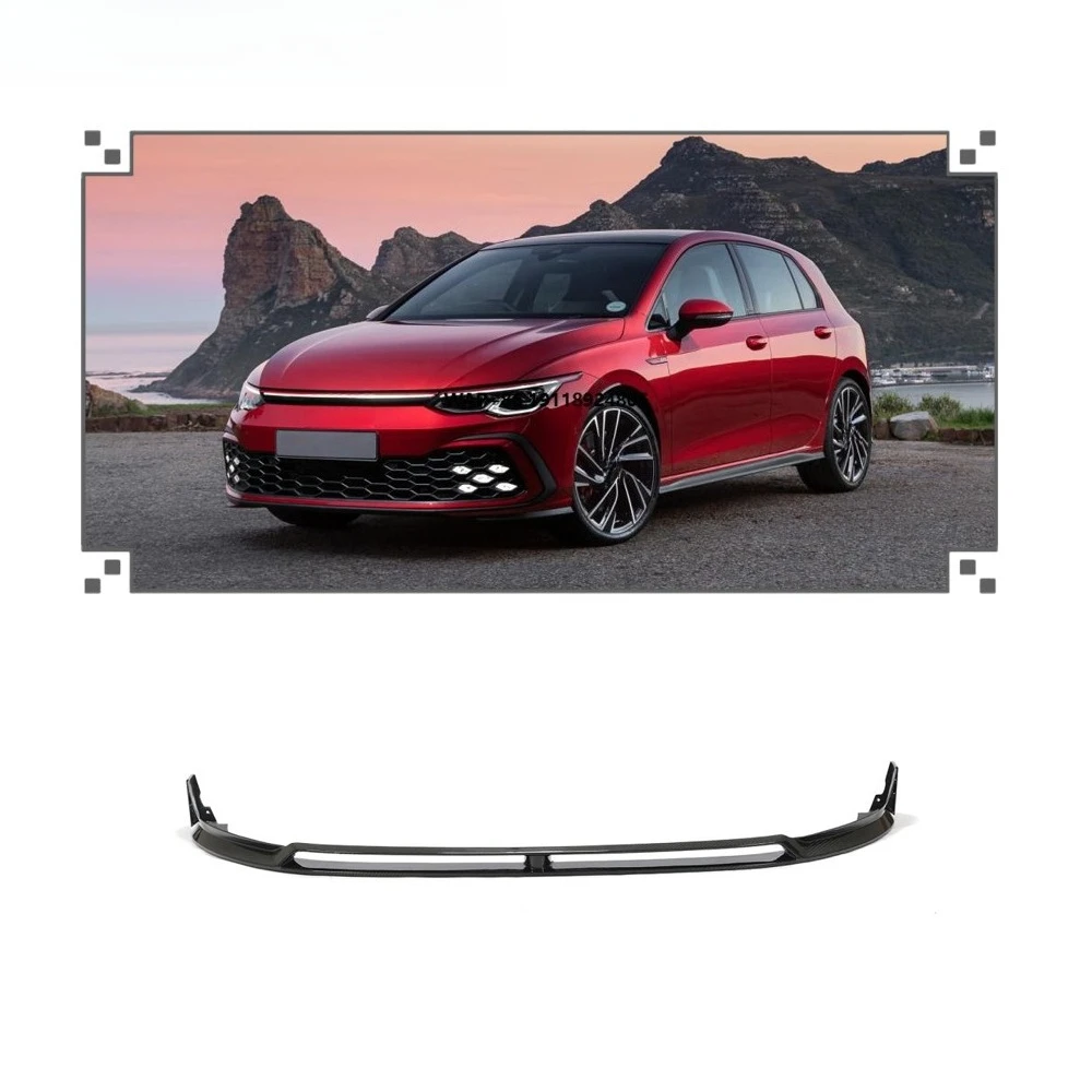 

MK8 Dry Carbon Fiber Front Bumper Lip for Golf GTI Oettinger Hatchback 4-Door 2021-2022 Factory Wholesale
