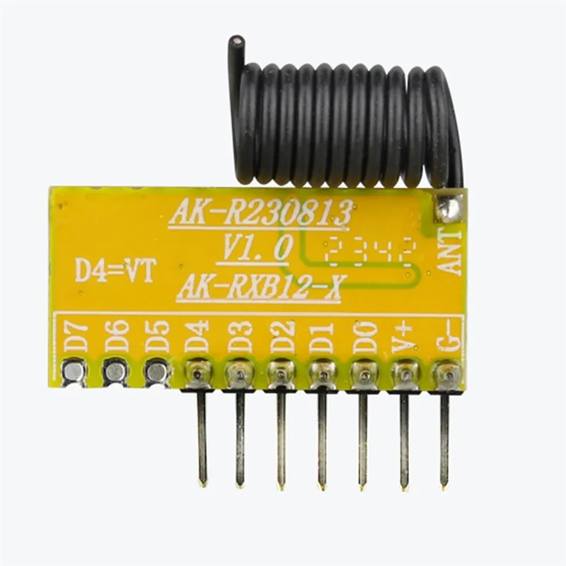 (Beperkte aanbieding) 433Mhz 8CH Superheterodyne-ontvangstmodule met decodering 8-wegbediening Fordoor Access draadloze signaalontvanger