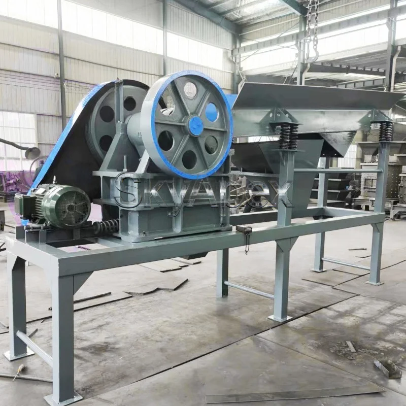 FOB Price Jaw Crusher Concrete Refractory Material Feeding Crushing Conveying All in One Machine Deposit