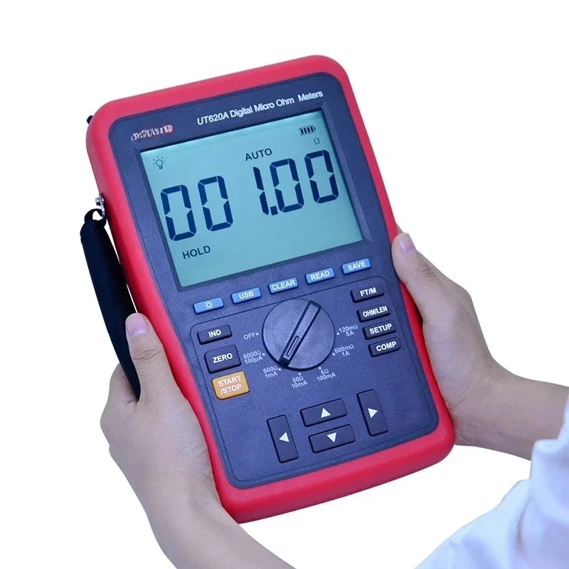 UT620A 60000 Counts Digital Micro Ohm Meter Resistance Meter 6.0000K Ohm With High