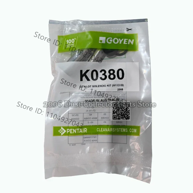 GOYEN K0380 (M1131B) K0384 (M1167B)  Pilot Repair Kit For RCA3D0 RCA3D1 RCA3D2 Pulse Valve QT2 Coil Armature Plunger