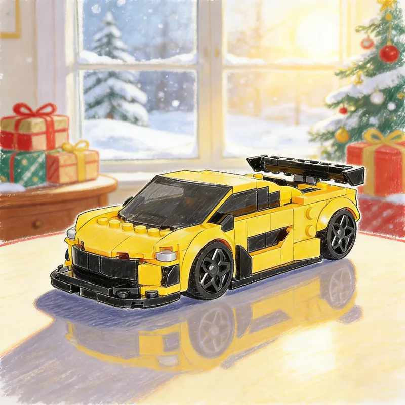 

294pcs MOC City Champions McLarenesd GTRs Model Building Blocks Architecture Idea Christmas Gifts Toy Education Brick