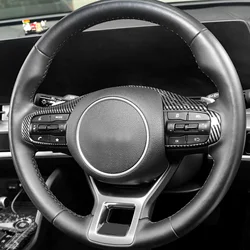 For Kia K5 Steering Wheel Upper Switch Button Frame Cover Trim Interior Decorative Style Mouldings