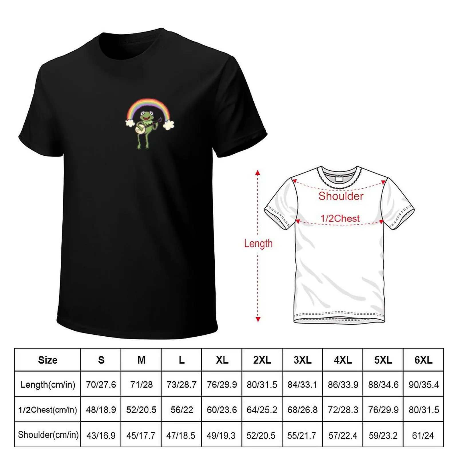 Cute Kermit Drawing T-Shirt man t shirts graphic T-Shirt