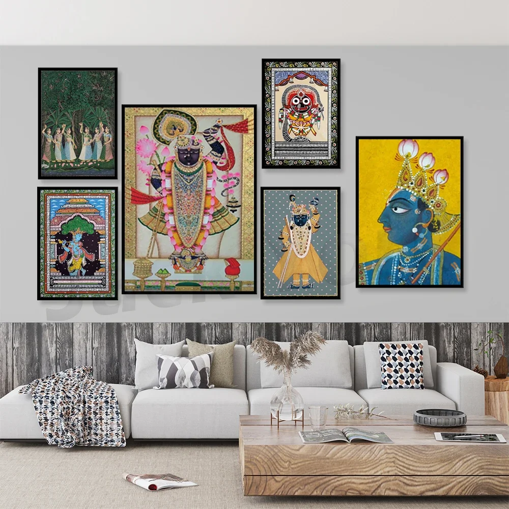 Vintage, Home Decor, Printable, Traditional Paintings,  Indian Folk Art, Poster, Wall Art, Paintings