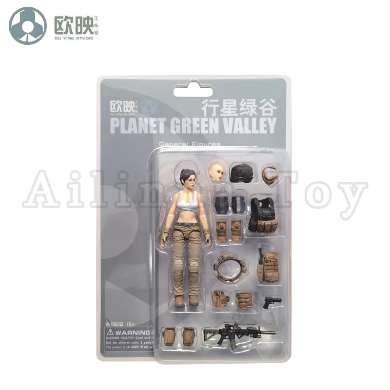 Ou Ying Studio 1/18 Planet Green Valley PGV 3.75 بوصة عمل الشكل EFSA Iva Spacesuit وذكر الشكل أنيمي نموذج