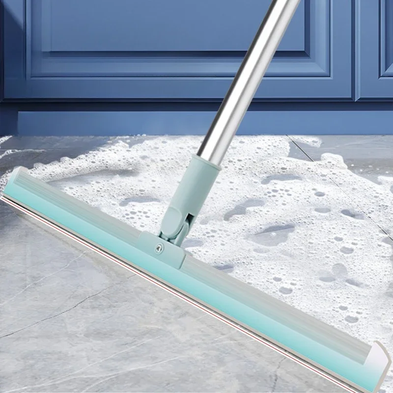 Magic Broom Dust-free Scraper Sweep Toilet Silicone Wiper Broom Bathroom Glass Wiper Black Technology Push The Floor