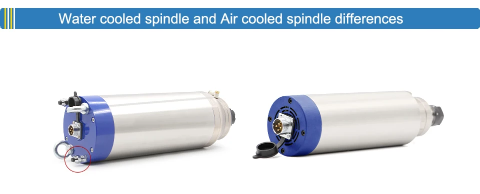 G-Penny 5,5 kW ER25 Spindelmotor für Steinbearbeitung, Wasserkühlung, Gasdüse, Kugelform, 4 Stück, Keramikkugellager – Detail 9
