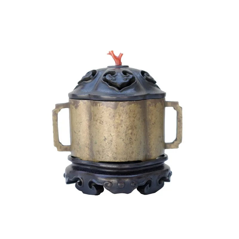 Ancient casting tea room study hall incense road utensils ornaments Chinese tea ceremony