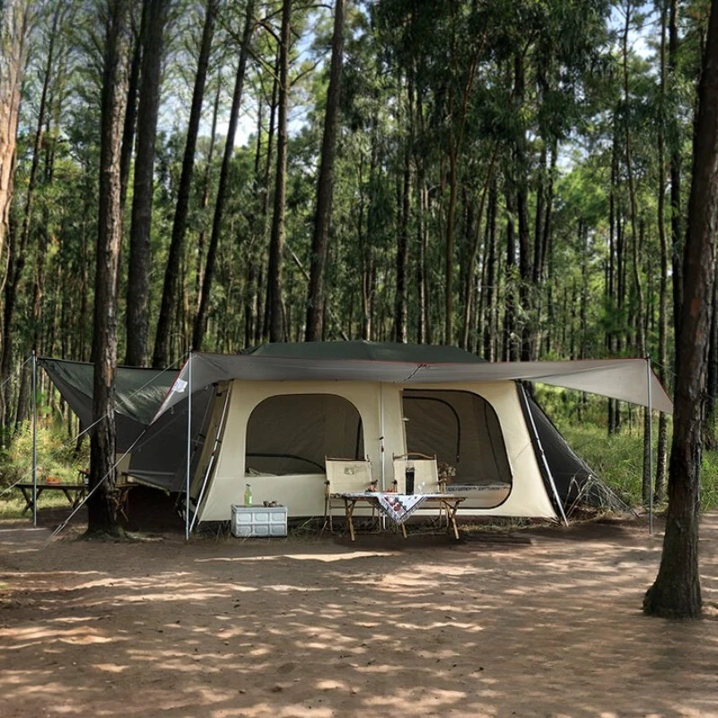 Outdoor camping tent, automatic quick-opening anti-rainstorm overnight sun protection equipment