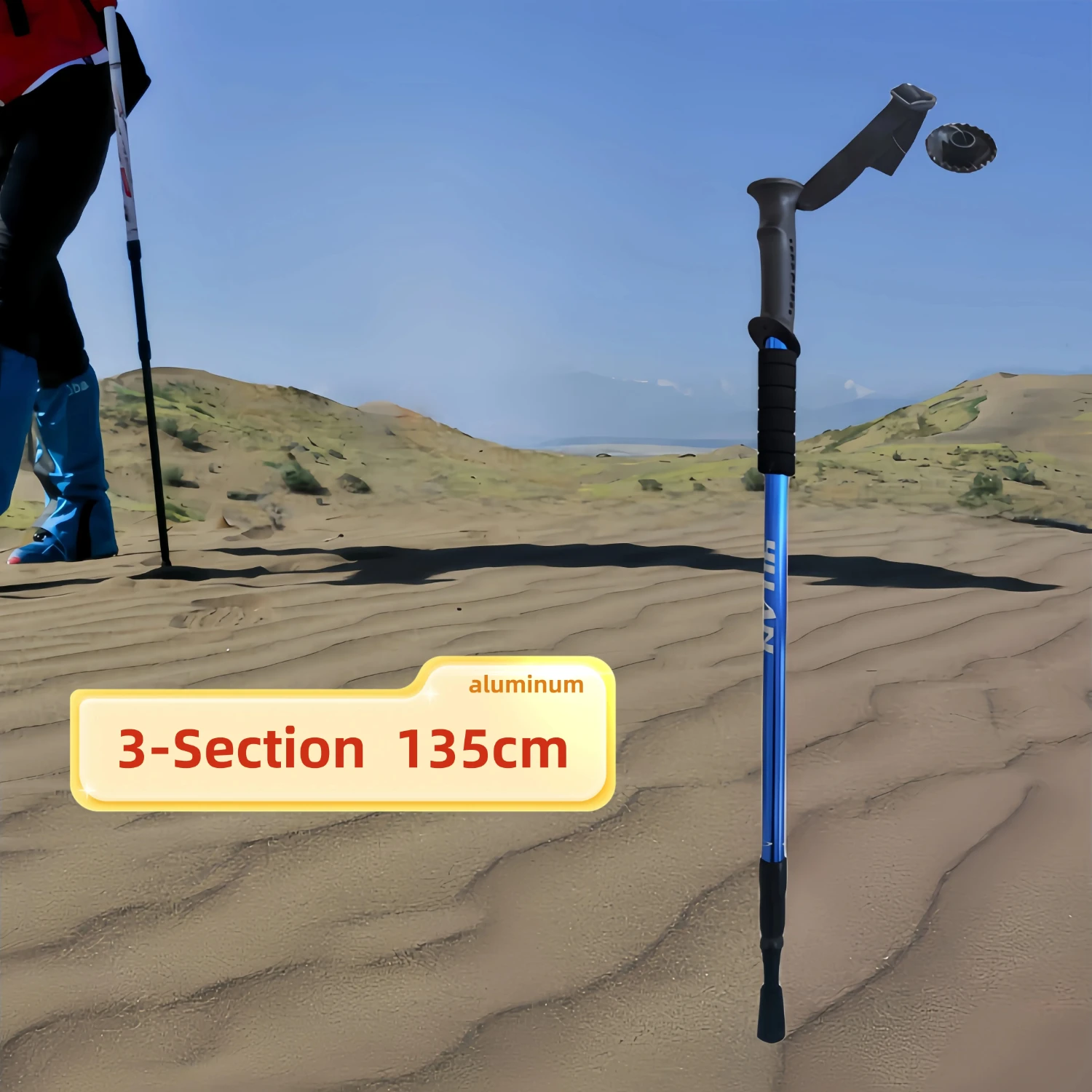 

3-S Telescopic Stick 64-135cm Retractile Self Defense Retractable Cane Expandable Defense Trekking Baton Pole Hiking Accessories