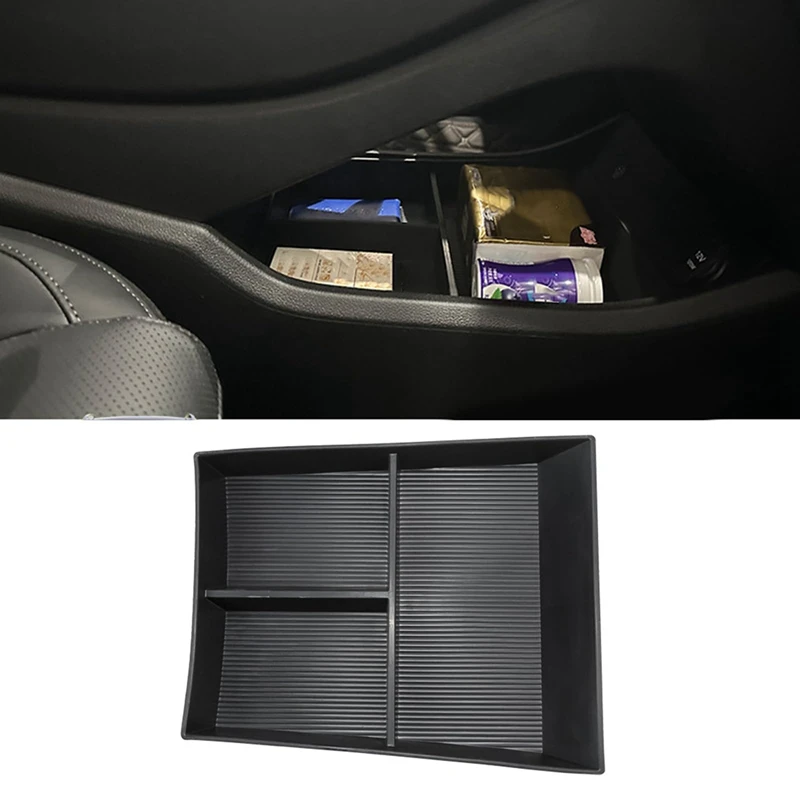 For Hyundai Santa Fe 2021 2022 2023 Lower Center Console Organizer, Center Console Tray Storage Box Interior Parts Accessories