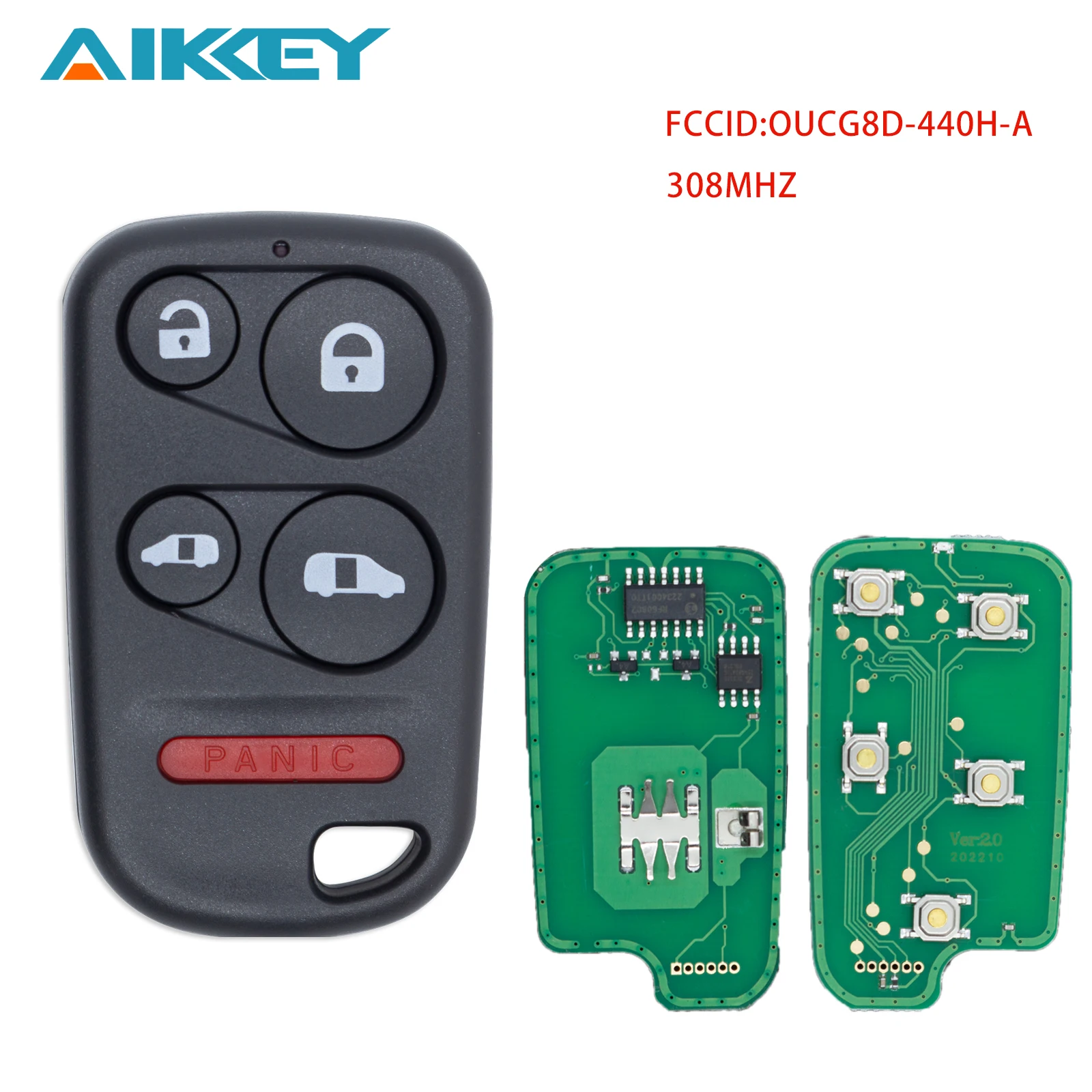 OUCG8D-440H-A for Honda Odyssey Remote Car Key Fob Vehicle Control Keyless 308MHZ 2001 2002 2003 2004 Car Accessories