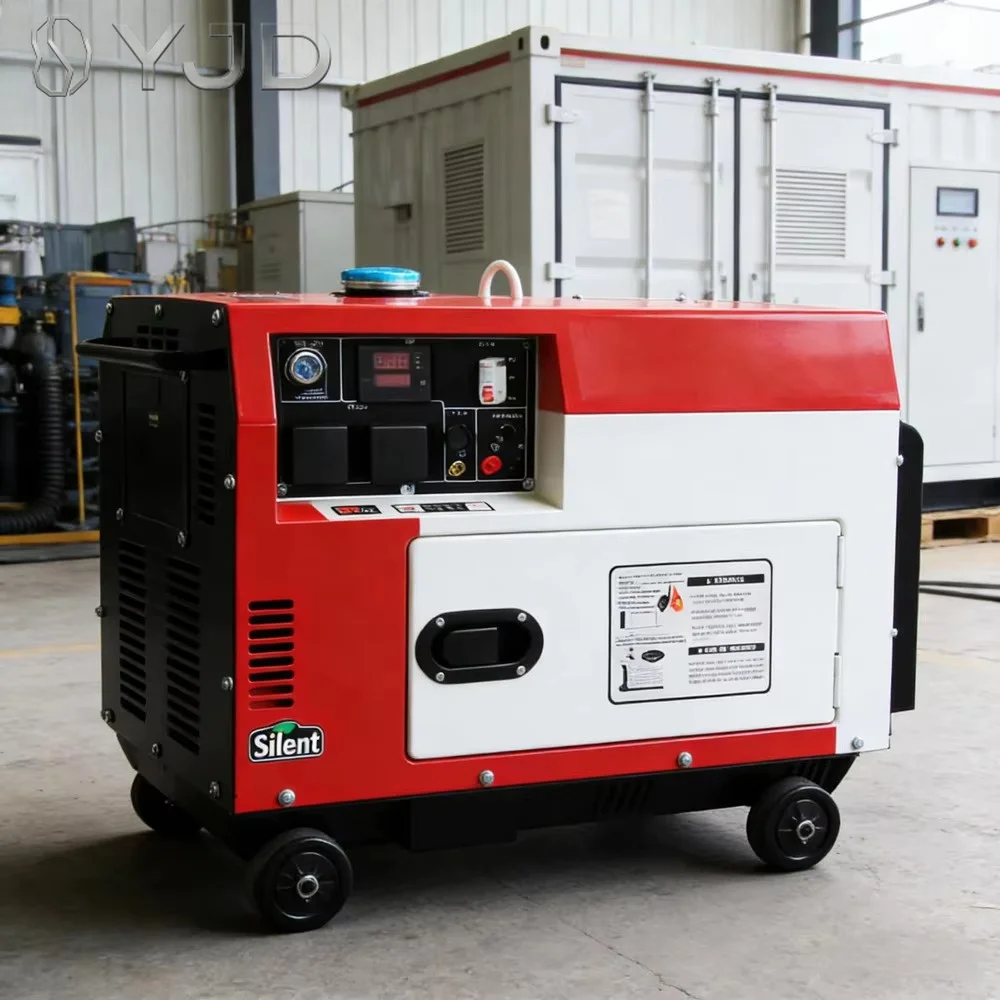 Portable Diesel Generator 3-20KW Super Silent Auto Start 100% Copper Alternator Sound Proof Wheels ATS for Home & Commercial Use