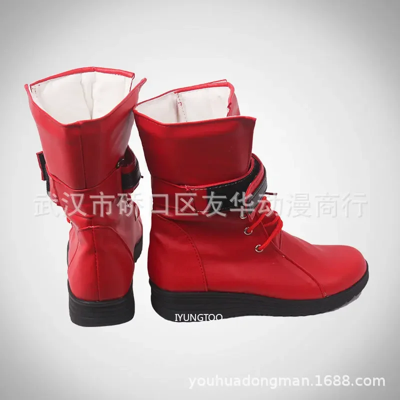 Buty do cosplayu Yuna z Final Fantasy, długie kozaki na Halloween, rekwizyt do kostiumu cosplay z komiksu, buty do cosplayu anime, buty na karnawał