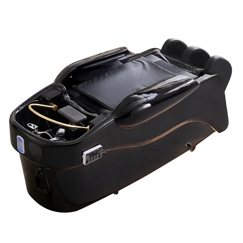 

High-end hair salon intelligent electric massage shampoo bed barber shop special water circulation fumigation head treatment