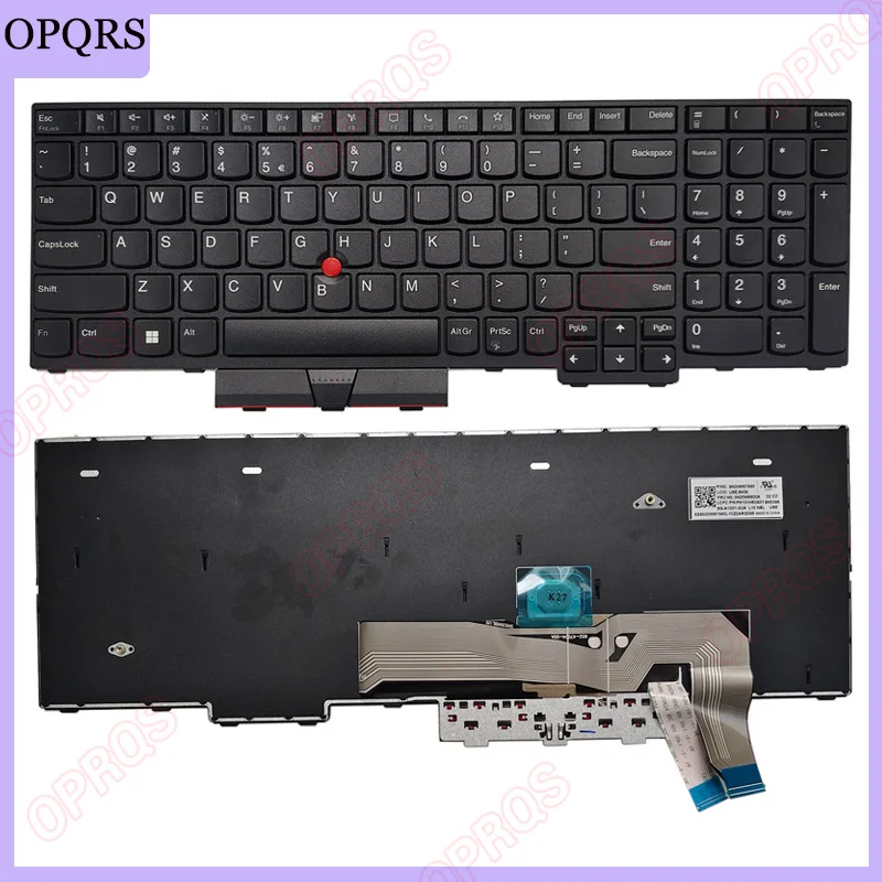 

НОВАЯ клавиатура для ноутбука Lenovo ThinkPad L15 Gen 1 Gen 2, США 5N20W68206