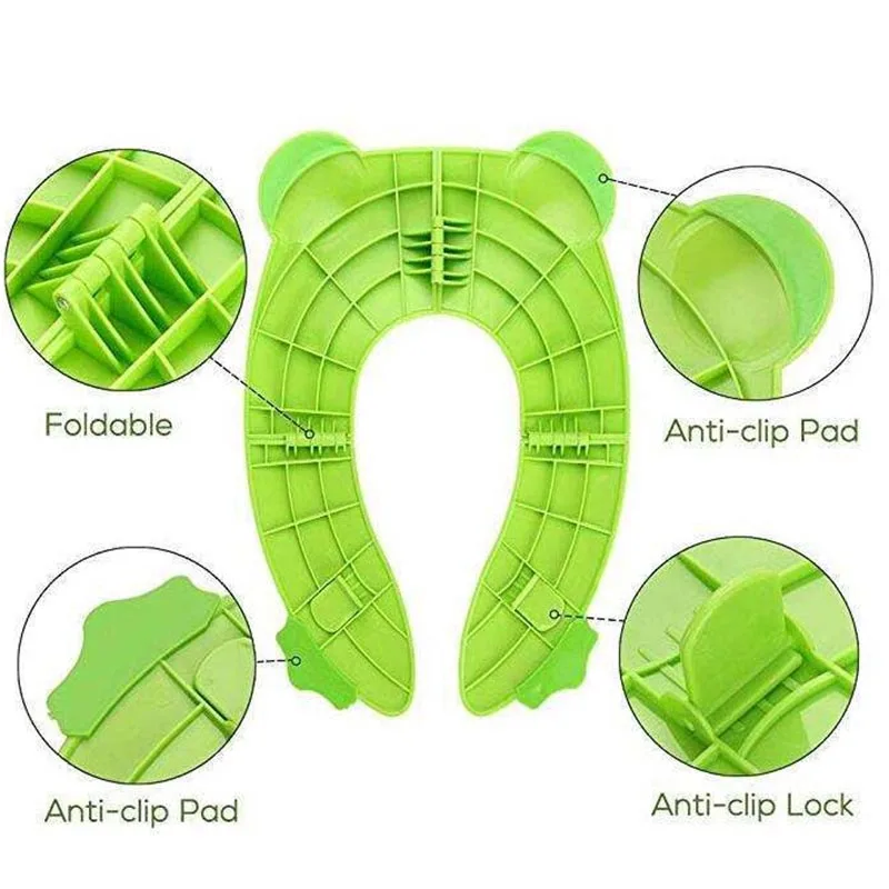 Kids Portable Travel Potty Seat Pad Baby Folding Toilet Training Seat Cover Toddler Urine Assistant Cushion Children Pot Seater