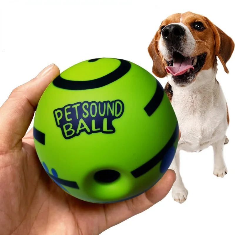 Dog Toys Ball Relieve Boredom Teeth Grinding Gnawing Sound Ball Dog Toy Vinyl Ball Powerful Bouncing Balls Pet Supplies