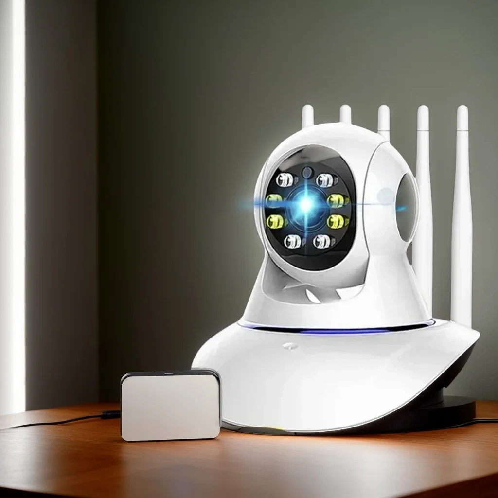 

Câmera de Segurança Sem Fio com Visão Noturna, Áudio Bidirectional e Monitor de Bebê - IP HD 2MP/3MP para Interior